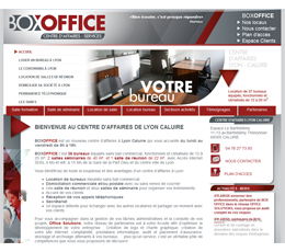 Site BoxOffice Services. Centre d'affaires à Lyon Caluire. http://www.boxoffice-services.com