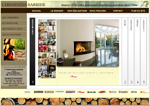 Site vitrine avec catalogue de produits.