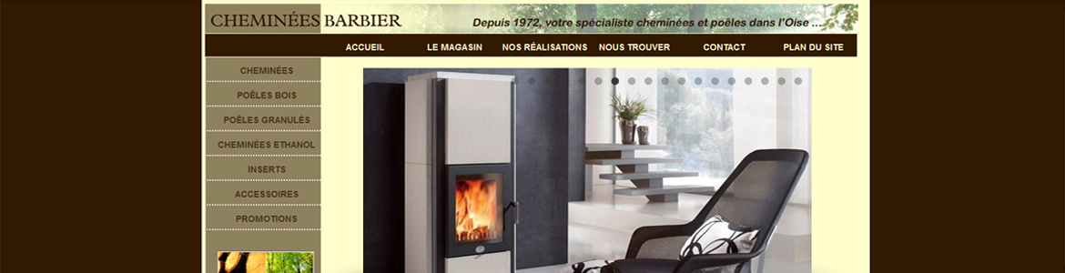 Site Vitrine avec fiche produit.